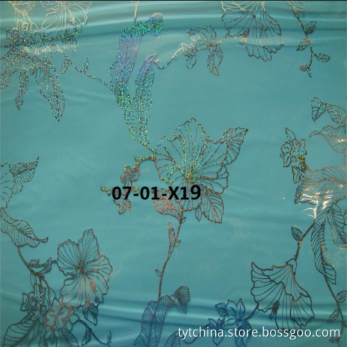 Yellow leaf holographic hot stamping film for leather, textile